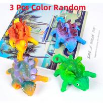 3Pcs Kids Funny Dinosaur Animal Inflatable Vent Balls - Squeeze Soft Fidget Balloon Toy Party Sports Cute Funny Games Gift blue