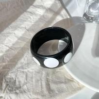2026 Minimalist Fun New Big Geometric Bangles Polka Dot Punk Resin Cool Round Wide Bangles Bracelets Women Men Trend Jewelry 66mm