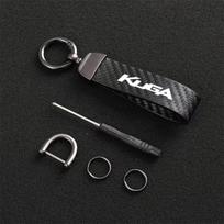 EDUR1 For Ford Kuga MK1 MK2 MK3 1 2 3 2009 2010 2011 2014 2015 2016 2017 2020 2021 Car Carbon Fiber Keychain Horseshoe Buckle Jewelry juoda