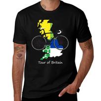 Tour of Britain T-Shirt Big and Tall Gym T-Shirt 3XL black