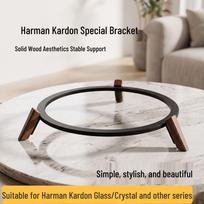 Harman Kardon Obsidian Crystal Solid Wood Desktop Speaker Stand - Anti-slip, All-Metal, Fits 3rd, 4th, 5th Gen Models New Stand juoda