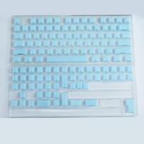 AKKO Crystal Jelly Carbon Fiber Keycaps, Semi-Transparent Side-Engraved with Magnetic Switch. white