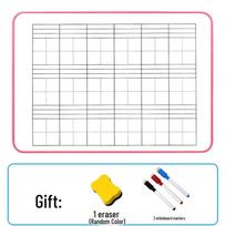Erasable Magnetic Whiteboard with Four-Line Pinyin Spaces for Children's Early Education rožinė