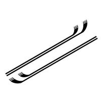 2PCS Car Door Side Vinyl Film Stickers For Alfa Romeo Giulietta Sport Long Stripe Styling PVC Decals Tuning Auto SUV Accessories red