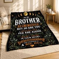 Brother Life Is Tough Big Hug Coral Fleece Blanket Quote 75cm*90cm