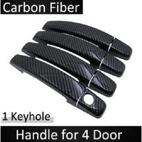 Black Carbon Fiber for Opel Insignia A MK1 2008~2016 2013 2014 Vauxhall Holden Buick Regal Door Handle Cover Car Handle 1 Keyholes black
