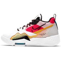 WMNS Air Jordan Zoom '92 White Siren Red University Gold Women's Basketball Shoes CK9184-102 35.5 gray