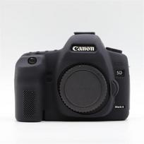 Minkštas silikoninis apsauginis korpusas Canon EOS 5D2 5D Mark II kamerai, guminis dangtelis black