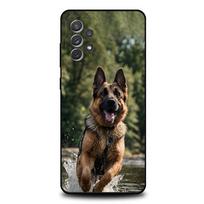 German Shepherd Dog Phone Case For Samsung S25,S24,S21,S22,S23,S30,Ultra,S20,Plus,Fe,Lite,Note,10,9,5G Black Cover Samsung S205G gray