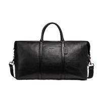 COACH Trekker 52 Solid Color Large Capacity Pebbled Leather Computer Bag Crossbody Bag Handbag Travel Bag Men's black juoda