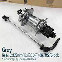 Koozer XM490 pro Micro Spline Mtb hubs k7 cube rear noisy hub 28 32 36 Holes 10x135 QR 12x142 thru axle Cubes for MS 12 Speed 6-bolt gray