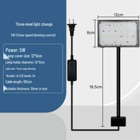 Energy-Saving LED Aquarium Light: High-Brightness, Full Spectrum, Three-Stage Dimming for Plant Growth, Lighting, and Decoration white