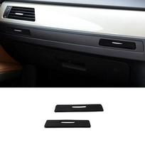 For BMW 3 Series E90 E92 E93 2005 - 2011 2012 Car Center Control Copilot Dashboard Panel Strip Water Cup Holder Cover Frame Trim RHD Black black