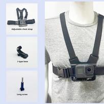 su krūtinės dirželiu Krūtinės mobiliojo telefono laikiklis Mobiliojo telefono kameros stovas GoPro/iPhone/Samsung 6 in 1 gray