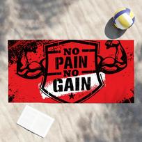No Pain No Gain Towel Shower Sauna Travel Spa Quick Dry Gym Accessories Soft Large Beach Towels 70cmx140cm