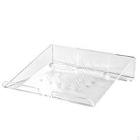 Acrylic Laptop Stand Riser Clear Notebook for Professionals, Students, Office, white