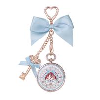 Flower Knows Bunny Garden Collection Lip Balm Vintage Pocket Watch Style Portable Bag Charm Moisturizing Lip Care Makeup white