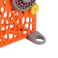 3D Printer Filament Respooler Hand Cranked 1kg Filament Rewinder Detachable Modular Design 3D Printer Spool Rewinder red