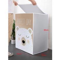 Front Loading Washing Machine Cover for Drum PEVA Sunscreen Dust Proof Cover Protective Automatic Washing Machine Household