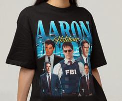 Aaron Hotchner Shirt - Criminal Minds Tshirt,Thomas Gibson Shirt,Spencer Reid Tee 130 blue