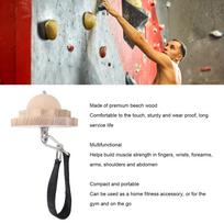 Grip Strength Trainer for Rock Climbing Wooden Finger Strengthener Climbing Holds Training Set for Workout beige