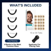 CoolShef 15 Pairs Magnetic Nose Strips for Breathing Enhancement, Nasal Strips Opener for Oxygen Flow, Sleep, and Respiratory Support - Black beige