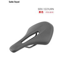 Selle Royal SRX 1221 Dviračio balnelis su tuščiaviduriu nailono korpusu, kvėpuojančiu PU dangteliu, komfortiškas kelių, MTB sėdynė Medium juoda
