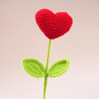 Creative 45cm Length Crochet Flowers Handmade Big Rose Knitting Flowers Realistic Non-Fading Artificial Flowers Party Decor