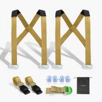 VEVOR Moving Straps, 2-Person Lifting and Moving System with 2 Harness Straps, 2 Load-bearing Straps & 1 Handheld Strap 25 x 15.3 x 14.5 cm