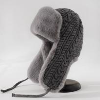 Žieminė moteriška Lei Feng kepurė su prailginta ausų apsauga, moteriška megzta kepurė, žieminė, šilta ir apsauganti nuo šalčio, universali kepurė One Size balta