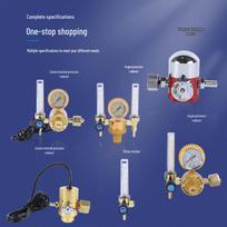 36V/220V Energiją taupantis šildomas CO2/Argono dvigubo vamzdžio MIG suvirinimo reguliatoriaus vožtuvas Argon CO2 Flow Meter