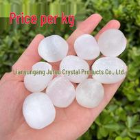 Natural Moroccan Selenite Stones for Home Decor & Landscaping white