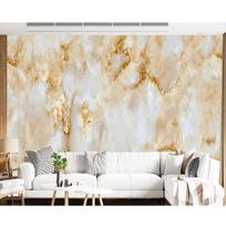Modernūs Prabangūs 3D Marmuro Tapetai Auksiniai Abstraktūs Marmuro Sienų Popieriai Svetainei Namų Dekoras Sieniniai 200 cm(W) x 140 cm(H) beige