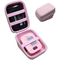 LTGEM Blood Pressure Monitor Case for OMRON Bronze Digital Storage Carrying Bag Accessories for Blood Pressure Monitor rožinė