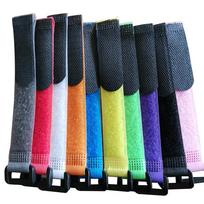 Velcro Fishing Rod Tie Strap Bundle Non-slip Buckle Zip Ties juoda