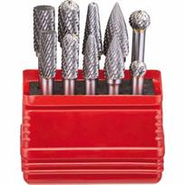 Kietmetalio frezų rinkinys Fortis 4317784745055; 6 mm; 10 vnt.