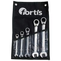 Kombinuotų veržliarakčių komplektas Fortis 4317784727211; 8-19 mm; 5 vnt.