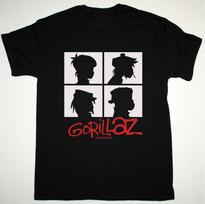 VTG GORILLAZ BAND DEMON DAYS Heavy Cotton Black S-5XL T Shirt For Fans BT508 Unisex T-Shirt XXXL gray