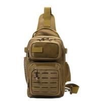 Fishing Shoulder Bag Tool Bag Water Resist Large Capacity Crossbody Fishing Tackle Bag Multifunctional Fishing Backpacks chaki