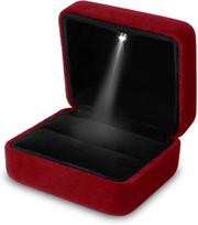 Jewelry Gift Box 6*5*3.8cm Led Light Ring Box Ring Box Holder Material: Velvet For Wedding Ceremony Proposal Gift For Couples other juoda