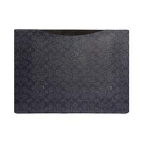 Coach 37 Monogram Coated Canvas Laptop Briefcase Large Men briefcase Charcoal C0991-CHR Basic Set (Bag+Dust Bag) gray