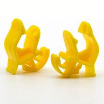 2pcs W709046S300 Car Rod Bonnet Hood Retaining Retainer Fastener Clips For Ford yellow