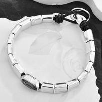 Spanish Elastic Bracelet Dahua Black Gallstone Bracelet Men'S And Women'S Bamboo Black Gallstone Bracelet Jewelry