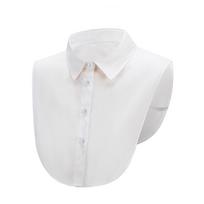 Exquisite Multi-functional Fake Collar Solid Cotton Shirt Lapel Blouse Top Detachable Collars for Men Women Shirt Accessories