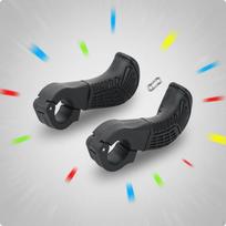 CurvedShaped Handlebar Grip 22 Mm Fit Auxiliary Curved Cycle Grips Black geltona