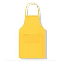 Solid Color Neck-Hanging Apron for Kitchen & Catering with Logo Printing 60x70cm