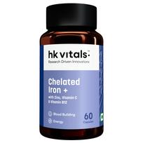 hk vitals Chelated Iron + Supplement, 60 Capsules