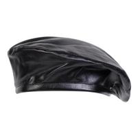 Unisex Solid Color Beret Hat Men And Women Painters Hats Autumn And Winter Warm Berets Flat Caps black