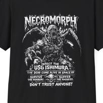 Necromorph Horror Sci-Fi Monster Creature Dead Space Crew Neck Cotton T-Shirt and kids tshirt M gray