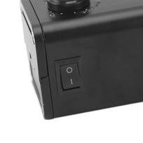Kepsninės iešmo variklis Nešiojamas reguliuojamo greičio didelio sukimo momento BBQ grilis su USB laidu Kempingui Virtuvei 5V-12V gray